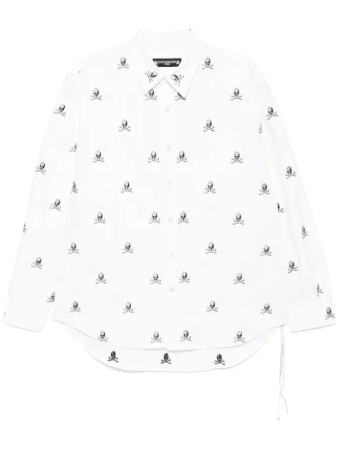 Mastermind World skull-embroidered shirt