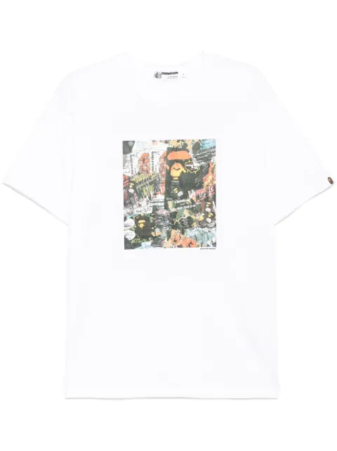 A BATHING APE® BAPE flyer-printed T-shirt