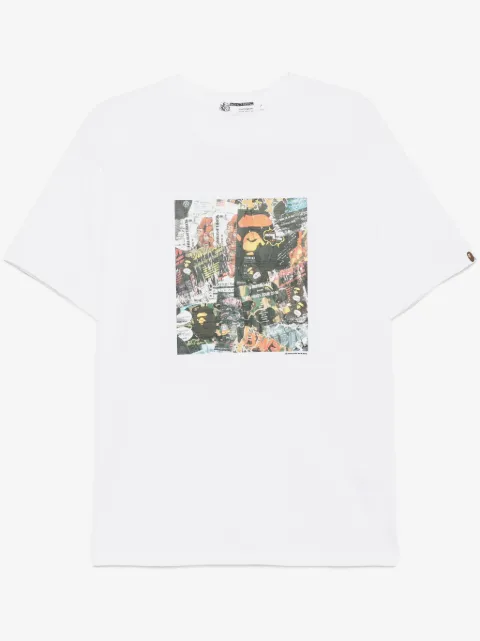 A BATHING APE® BAPE T-Shirt mit Flyer-Print