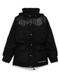 Mastermind World panel embroidered-logo padded jacket - Black