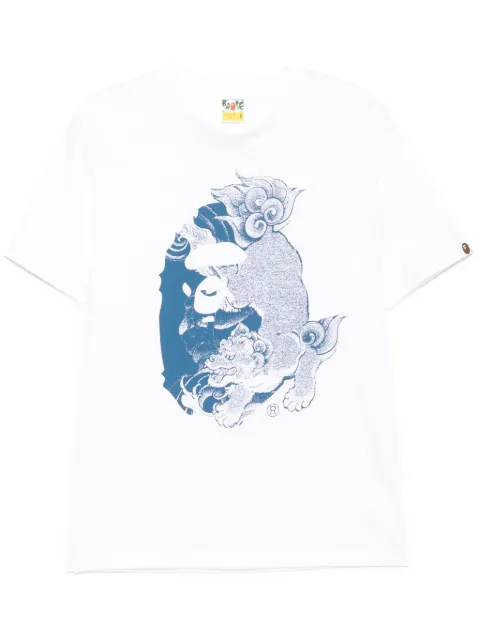 A BATHING APE® Japanese tattoo big Ape head T-shirt