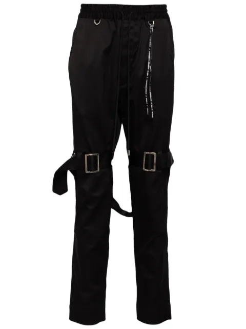 Mastermind World logo-straps trousers