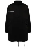 Mastermind World logo embroidery parka coat - Black