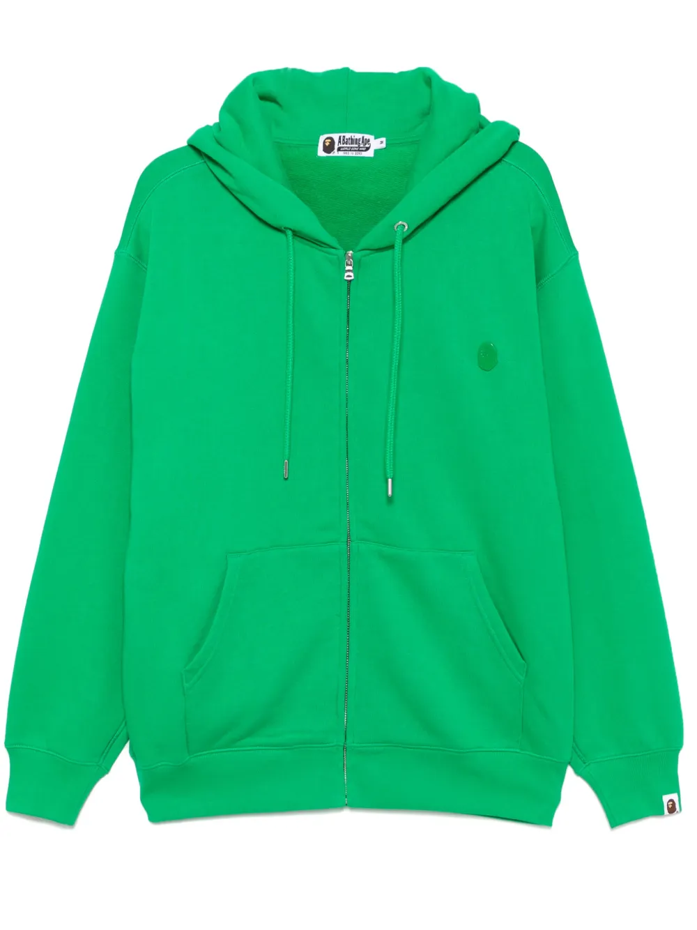 one-point zip-up hoodie