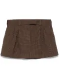 PNK dogtooth-pattern mini skirt - Brown