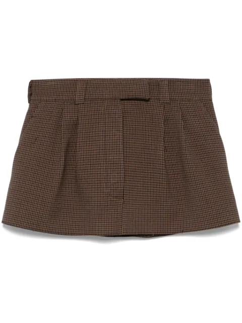 PNK falda corta con motivo pied de poule