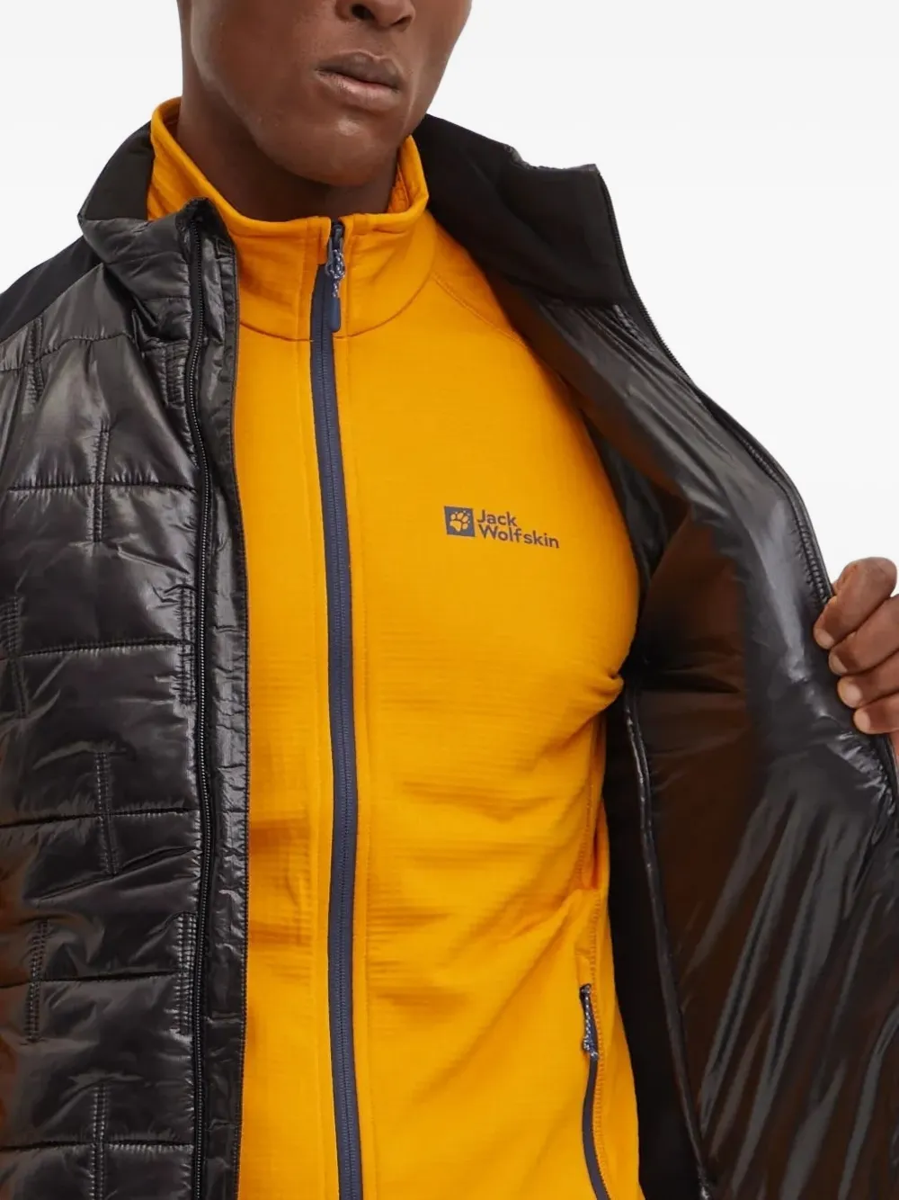 Ea7 Emporio Armani Bodywarmer met logopatch Zwart