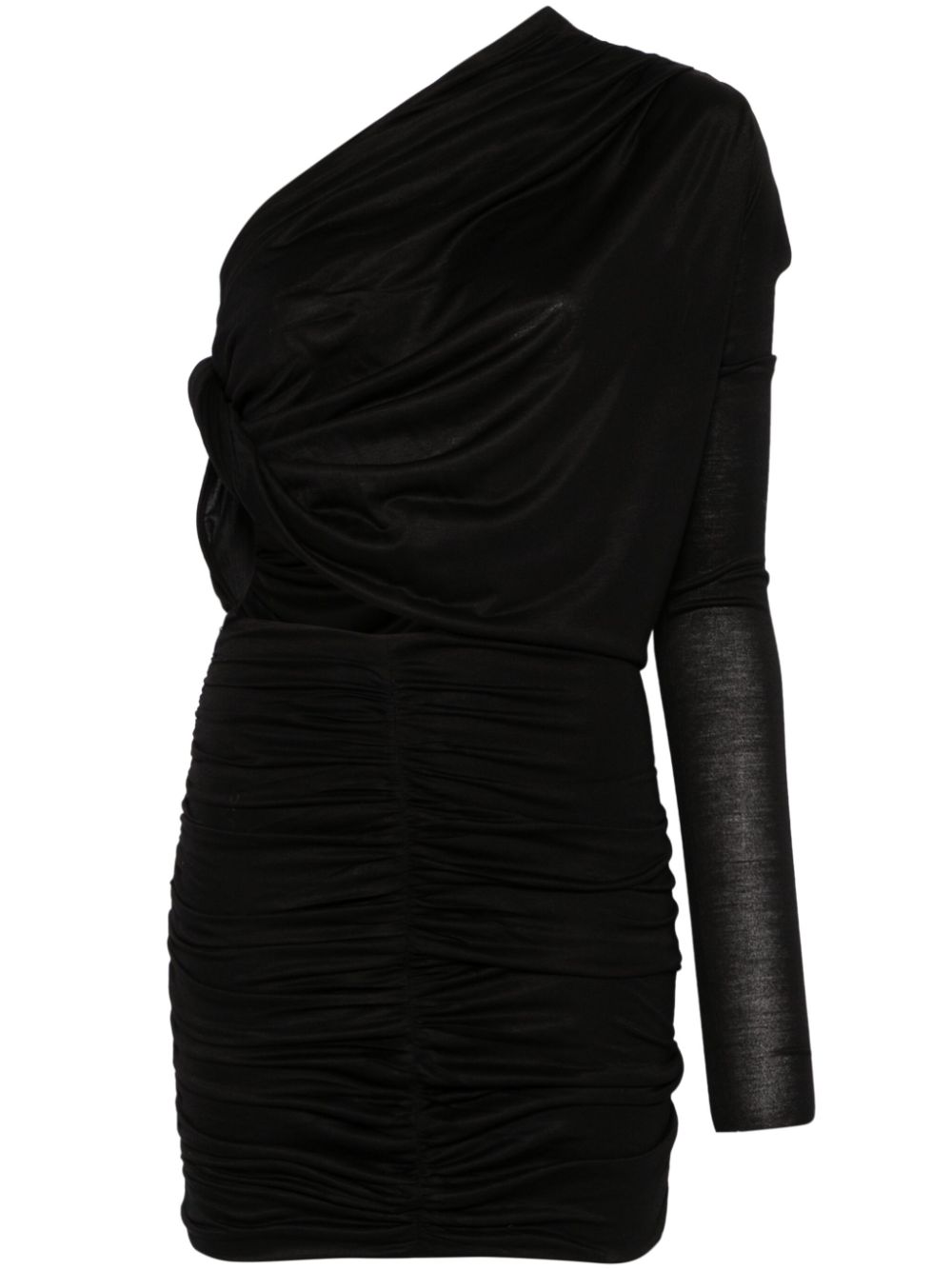 PNK wrap-design mini dress - Black