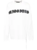 Mastermind World logo print long-sleeves T-shirt - White