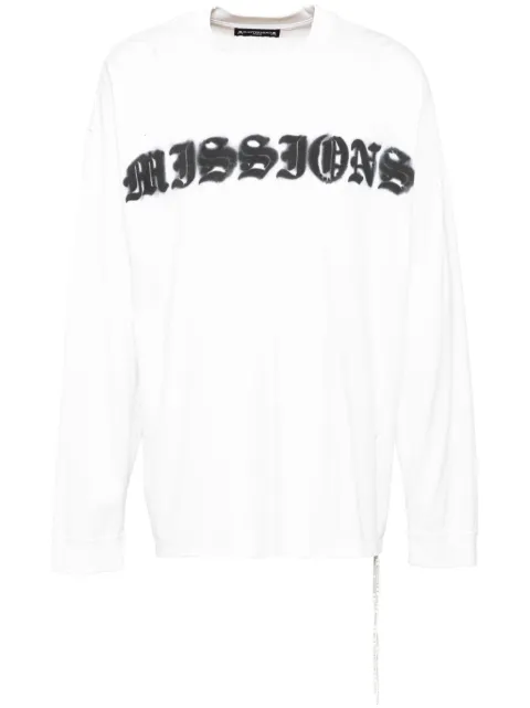 Mastermind World logo print long-sleeves T-shirt