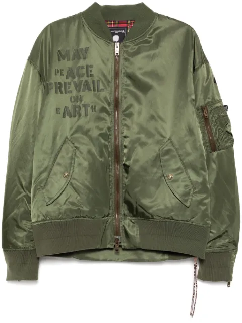Mastermind World logo-printed bomber jacket