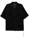 Mastermind World skull-embroidered shirt - Black