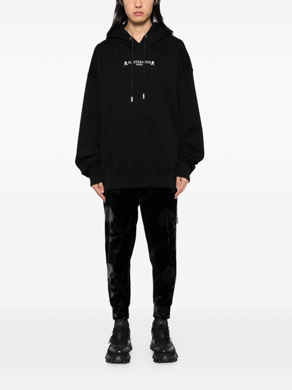 Mastermind World Hoodie met geborduurd logo - Zwart