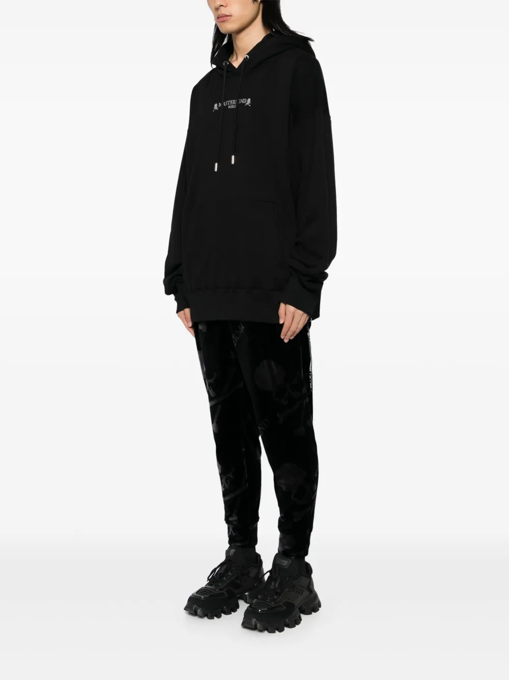 Mastermind World Hoodie met geborduurd logo Zwart