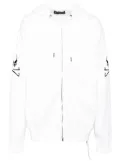Mastermind World logo-embroidered hoodie - White