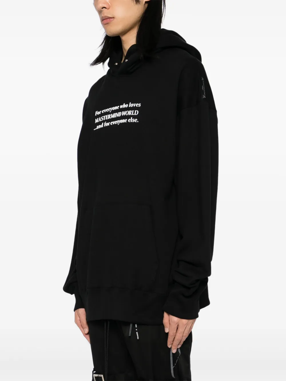 Mastermind World Hoodie met logoprint Zwart