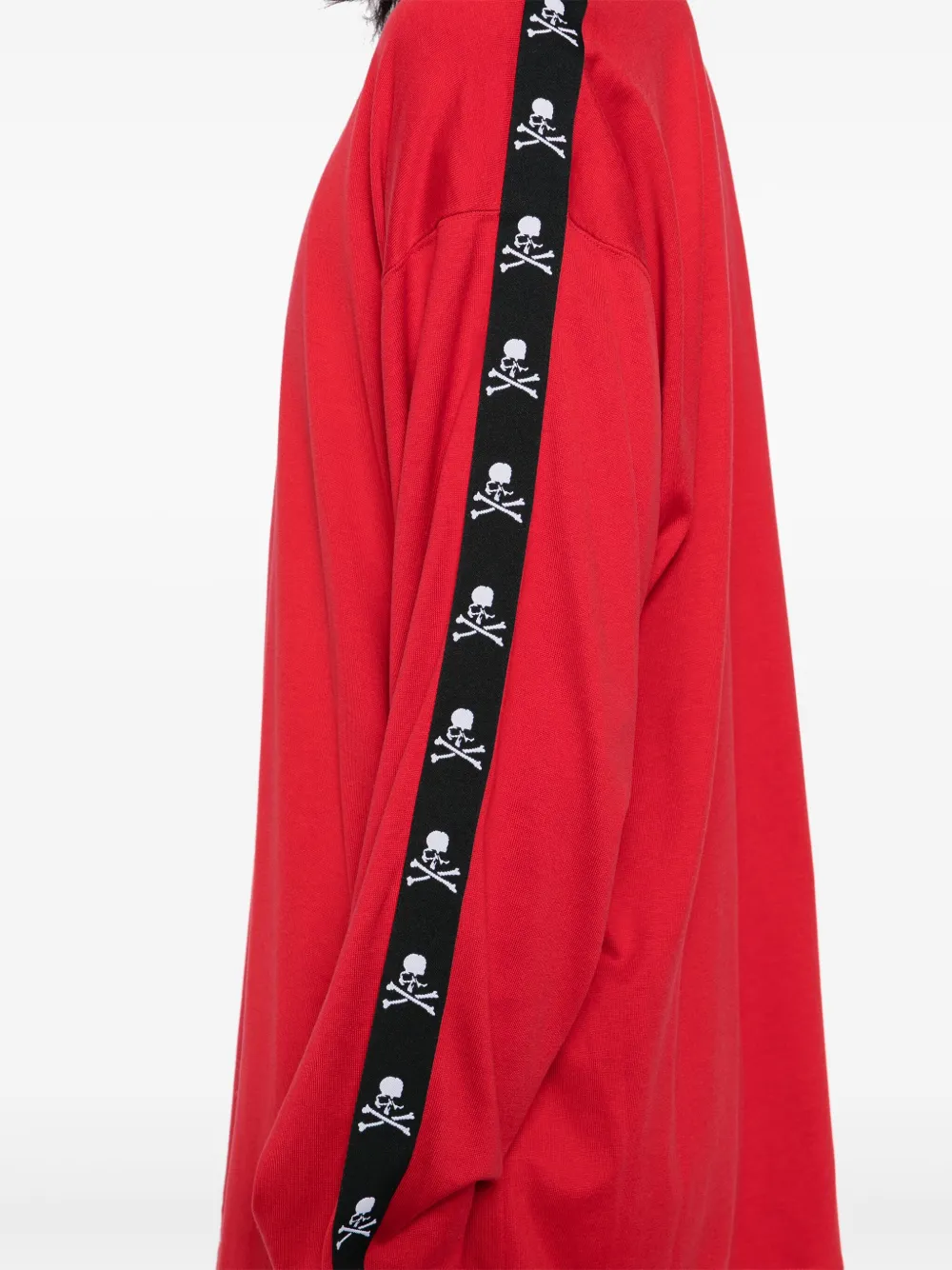 Mastermind World T-shirt met logoband en lange mouwen Rood