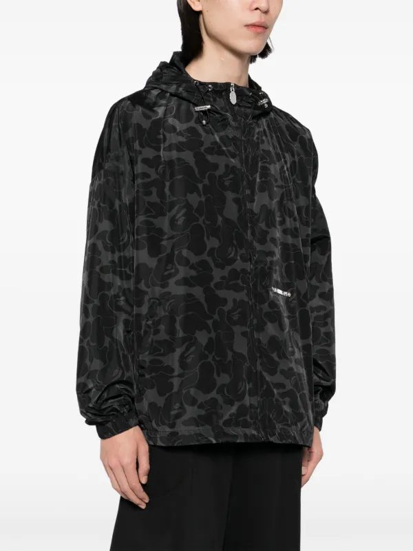 A Bathing Ape ドゥーラグ ABC Camo Black A BATHING APE® ABC Camo Lightweight Jacket | Black | FARFETCH CA