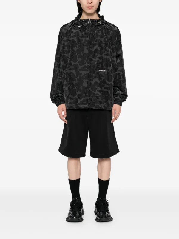 A Bathing Ape ドゥーラグ ABC Camo Black A BATHING APE® ABC Camo Lightweight Jacket | Black | FARFETCH