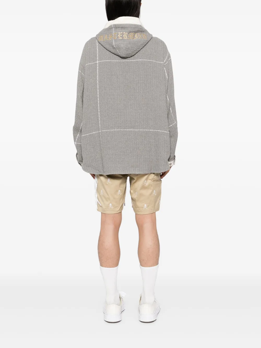 Mastermind Japan Hooded Jacket In Grey