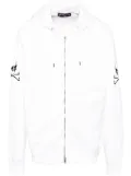 Mastermind World logo-embroidered hoodie - White
