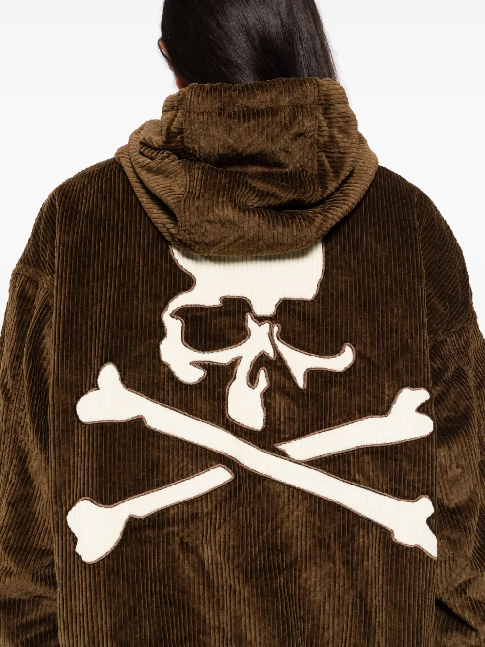 Mastermind Japan Cordiroy Hooded Jacket In Brown