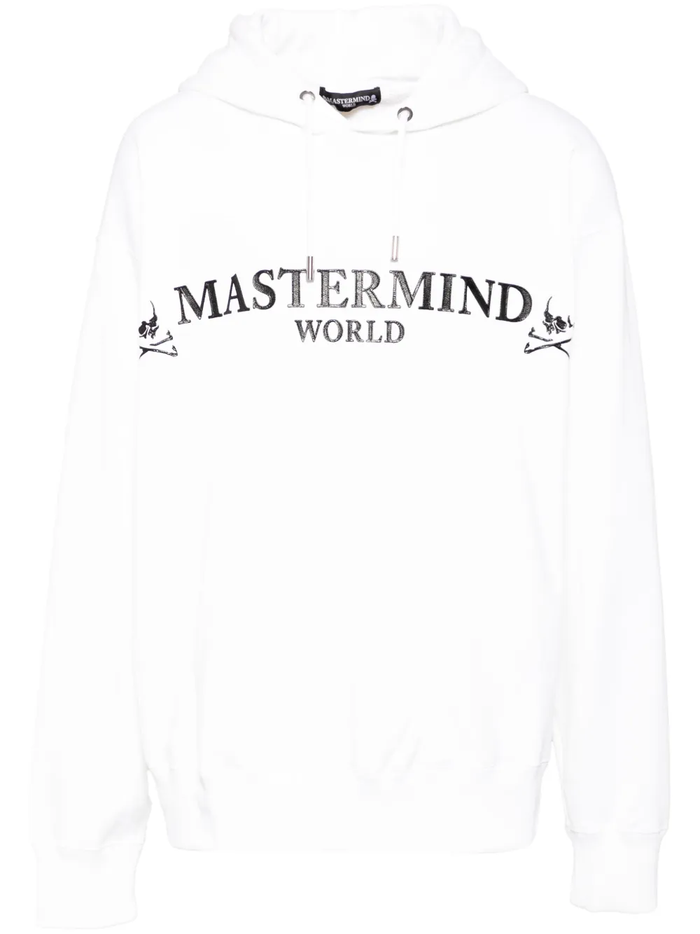 Mastermind World logo-print hoodie | White | Image 1