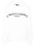 Mastermind World logo-print hoodie - White