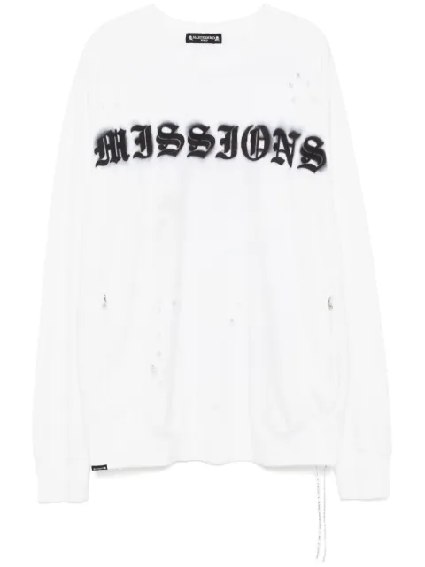 Mastermind World suéter con eslogan estampado