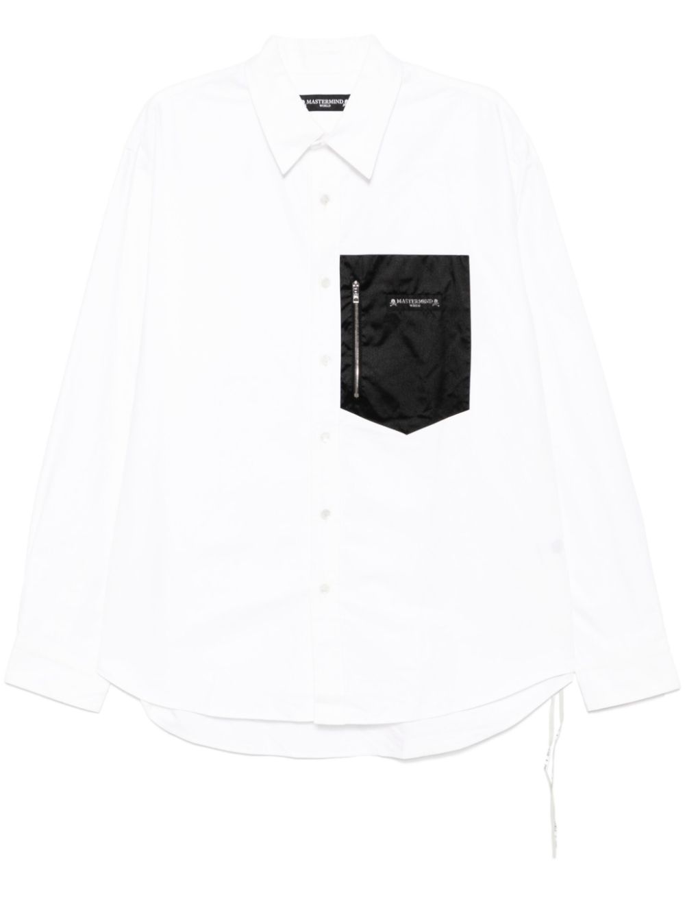 Mastermind World patch-pocket shirt - White