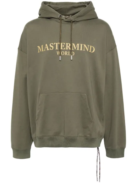 Mastermind World logo print cotton hoodie