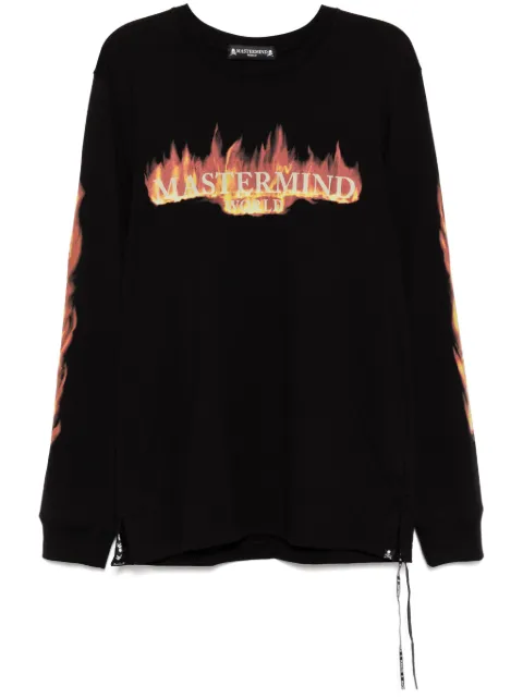 Mastermind World logo print long-sleeves T-shirt