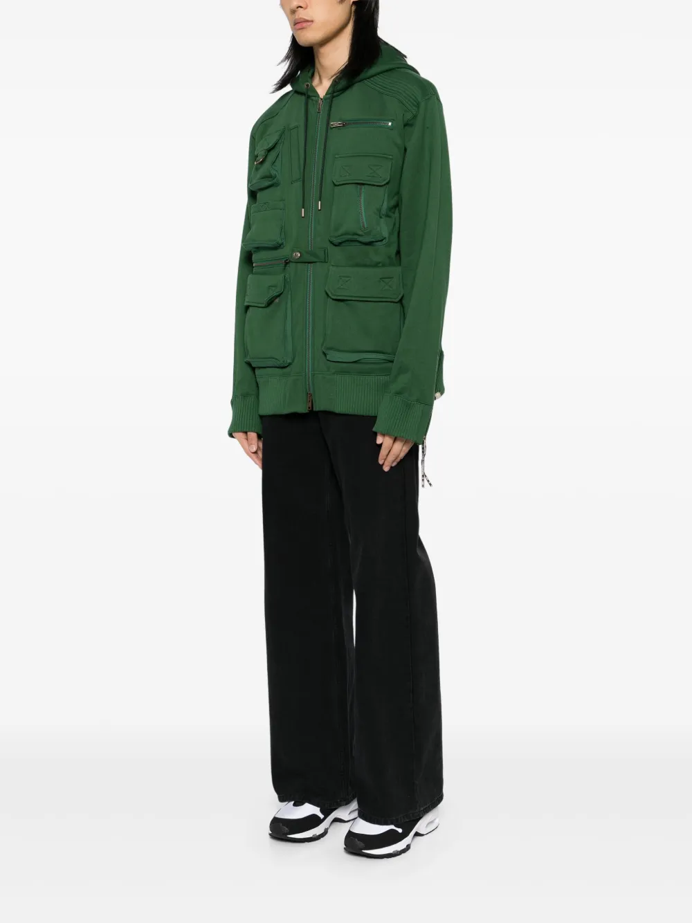 Mastermind World Hoodie met cargo zakken Groen