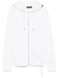 Mastermind World logo-printed zip-up hoodie - White
