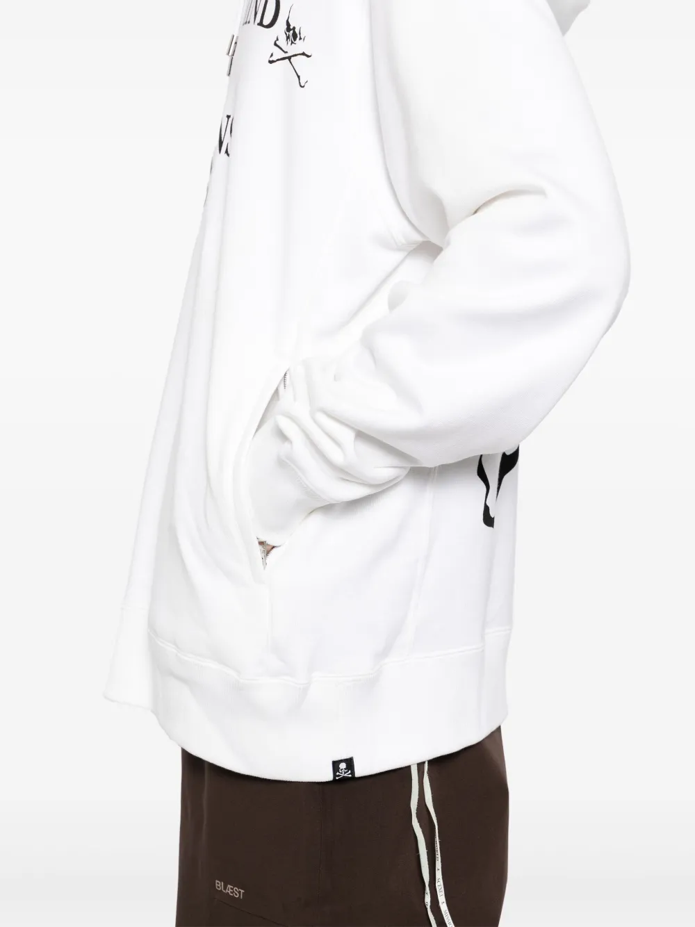 Mastermind World Hoodie met logoprint Wit
