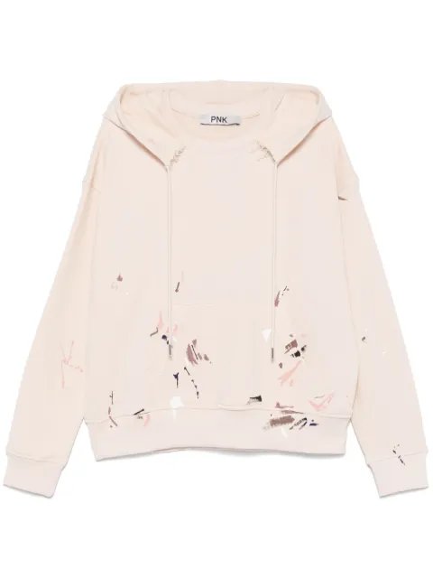 PNK hoodie con salpicaduras de pintura estampadas