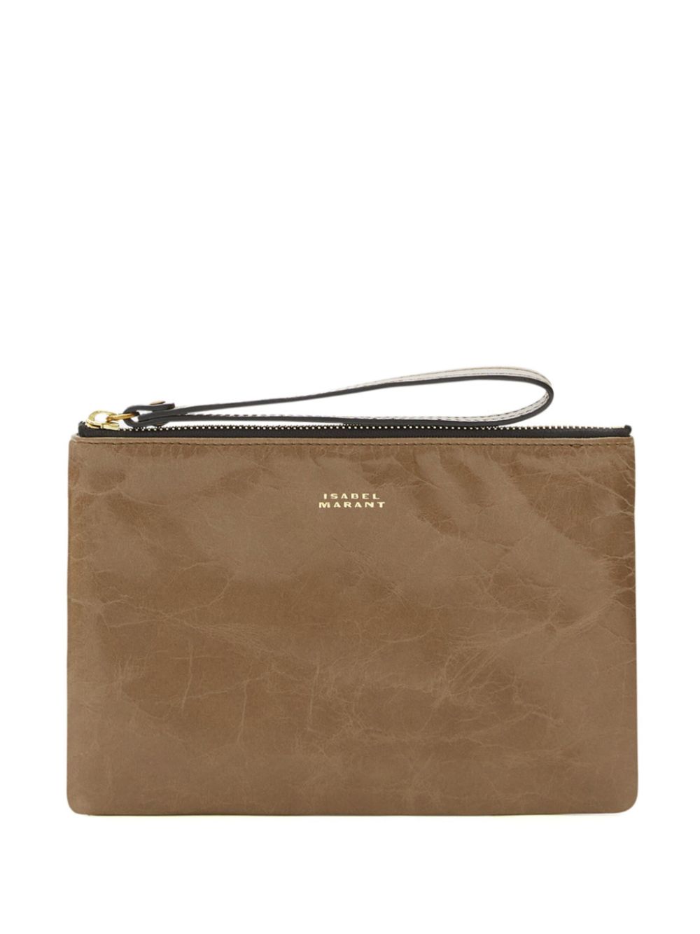 ISABEL MARANT Mino clutch bag - Neutrals