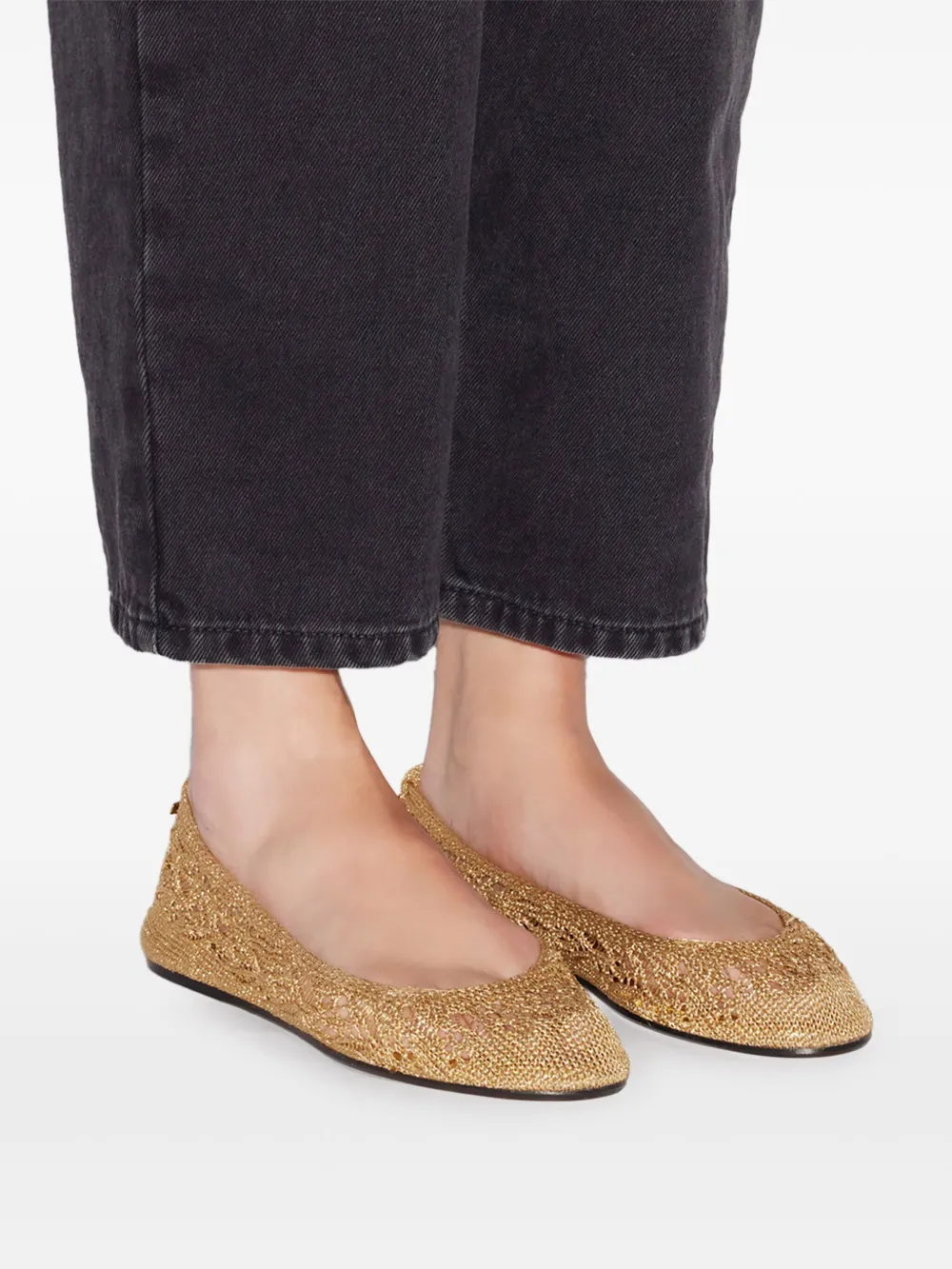 ISABEL MARANT Belna ballet flats Gold