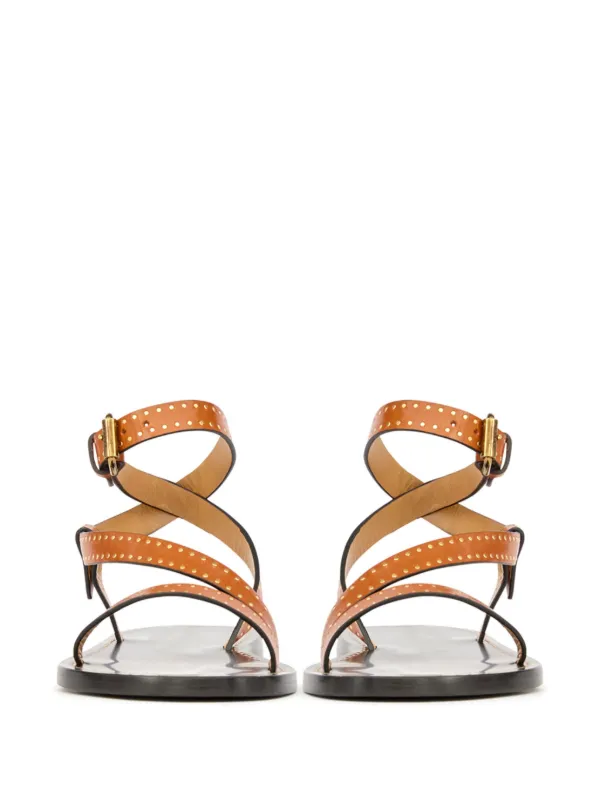 ISABEL MARANT Jopee Sandals | Brown | FARFETCH JO