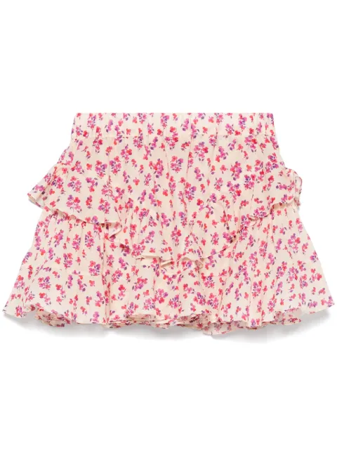 PNK shorts estampados con volantes
