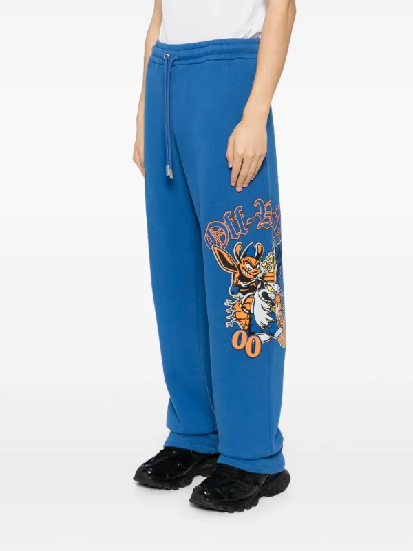 Off-White プリント スウェットパンツ | ブルー | FARFETCH JP