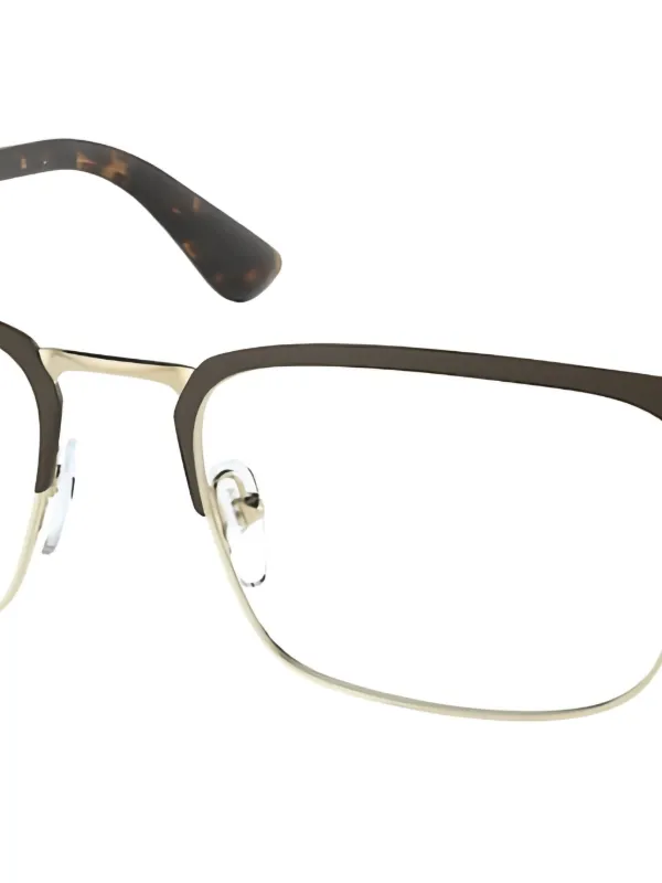 Prada Eyewear Lunettes De Vue Heritage Marron FARFETCH FR