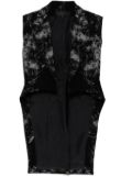 Marc Le Bihan graphic-print blazer - Black