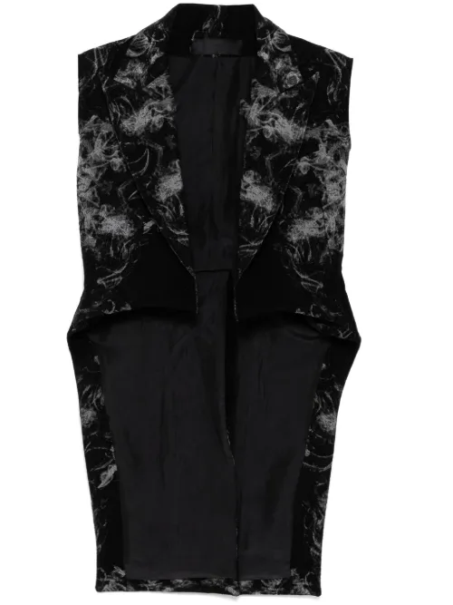 Blazer à imprimé graphique - Marc Le Bihan - Modalova