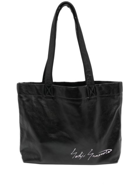 Yohji Yamamoto leather shoulder bag