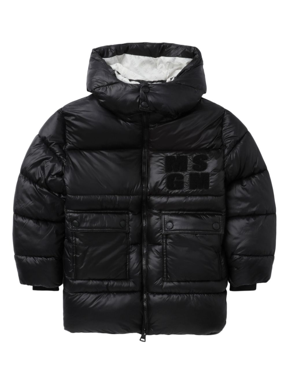 MSGM Kids padded coat - Black