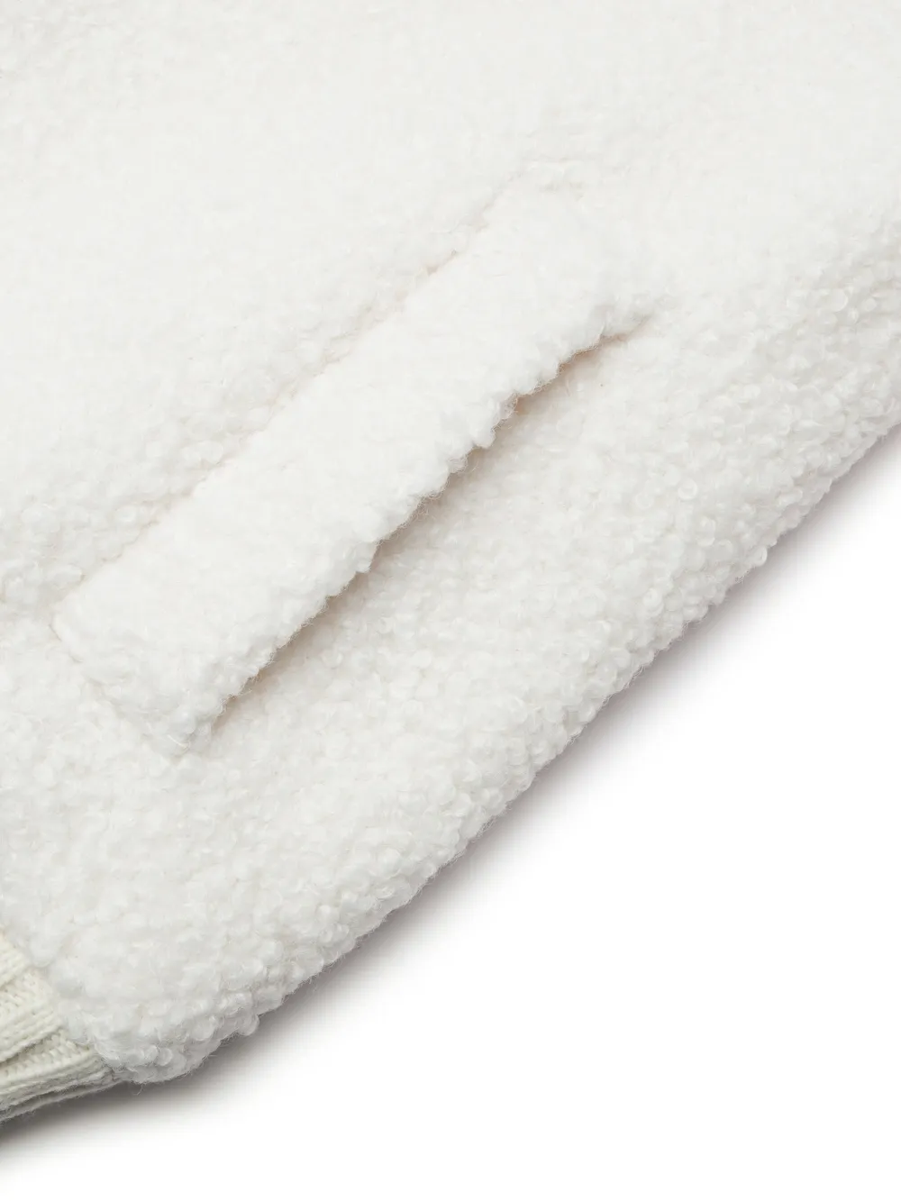 Msgm Faux-shearling Jacket In Neutrals