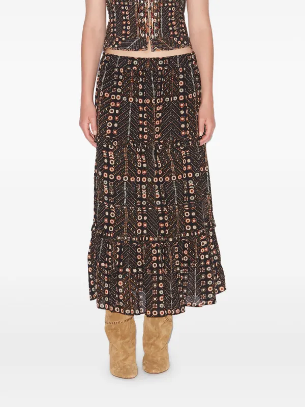 【Marant Etoile】 Diyaコットン voile maxiスカート ISABEL MARANT ÉTOILE Diya Cotton Voile Maxi Skirt in