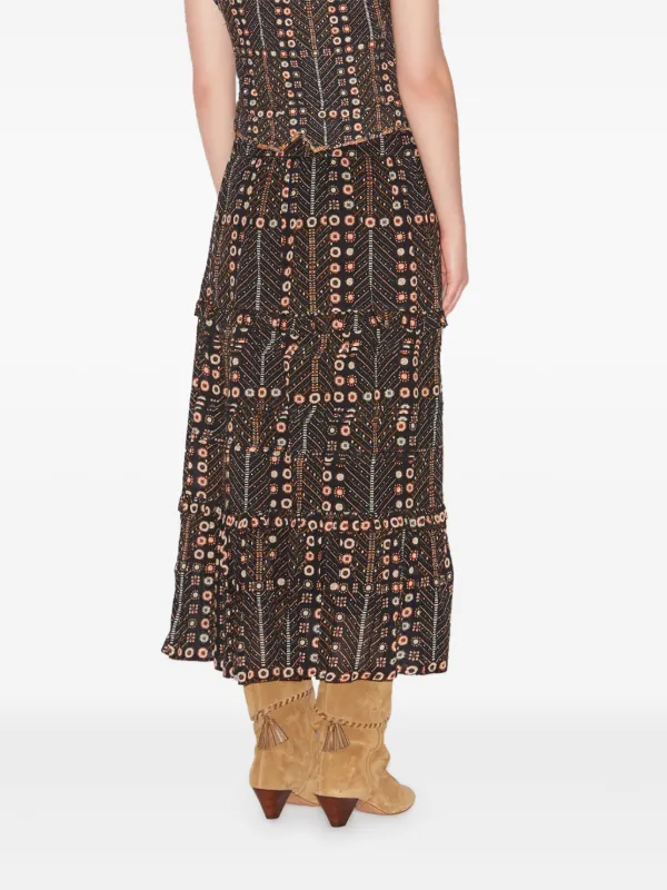 MARANT ÉTOILE Diya Maxi Skirt | Black | FARFETCH
