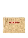 ISABEL MARANT Praia clutch bag - Neutrals